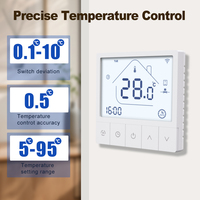 Termostato Inteligente Digital Programable Wifi Tuya para Calefacción de Habitaciones, Controlador de Temperatura para Sistemas de Calefacción por Suelo Radiante