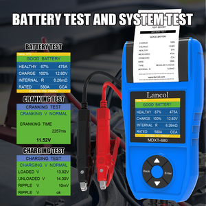 Para Lancol 12V Digital OEM LCD Testador De Bateria Analisador com Impressora Carro 200Ah Analisador De Bateria Ferramenta Essencial Testador De Bateria De Carro - Product Image 2