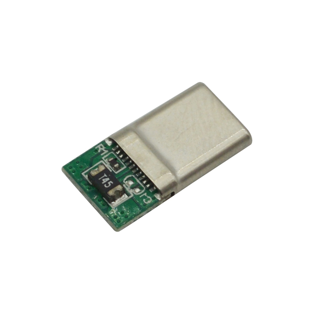 High Current Type C 24 Pin Male USB Connector with PCB Board Soldering Wire 24 Pin Male Head USB Connector