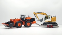 Nuevo Remolque Metálico JDM-228 2026 para Camión de Ingeniería RC, Accesorio de Semirremolque de Acero Inoxidable y Aleación de Aluminio