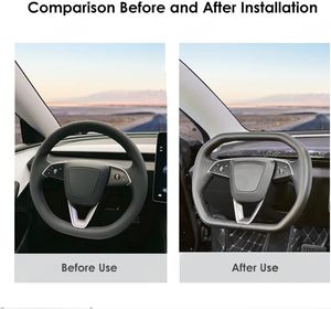 Volant de course hexagonal chauffant compatible avec le modèle Y Juniper Cybertruck, YOKE à 3 branches, nouveau modèle 3 Highland (Y Juniper) - Product Image 5