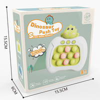 Jouet éducatif pour enfants populaire, dinosaure de dessin animé, plastique, pop, push, jeu électronique, machine à jeu, fidgets, jeu de poussée rapide, console de jeu HSD