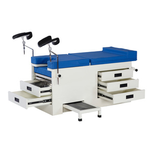 Cama de Examen Ginecológico Tipo Caja de Acero Inoxidable con Certificación CE y Cajones de Almacenamiento para Hospitales y Clínicas Obstétricas - Product Image 2