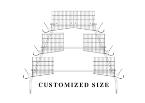 Novo fio de solda galvanizado a quente para gaiola de bateria usado em sistema de criação de galinhas deitado automático de três camadas para galinhas - Product Image 2