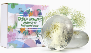 Sapone Floreale Trasparente Creativo Fatto a Mano con Oli Essenziali e Aminoacidi, Idratante e Detergente Universale per la Pelle - Product Image 6