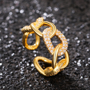 Anello con Design a Catena per Dito Indice da Donna - Product Image 1