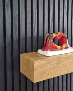 Panneaux muraux acoustiques modernes en placage de bois à lattes, insonorisants, écologiques, réduction du bruit de 80 %, pour maison, bureau, cinéma 3D - Product Image 4