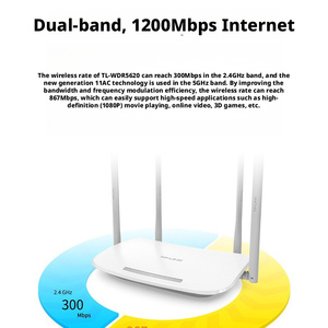 Router Inalámbrico <span class=keywords><strong>Tp</strong></span>-<span class=keywords><strong>link</strong></span> Wdr5620 de Doble Frecuencia, Wifi para el Hogar de Banda Ancha para Todas las Redes, Fibra Óptica a Través de la Pared - Product Image 4
