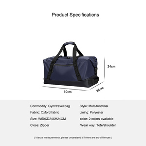 Nouveau design 2 en 1 sac à dos étanche sec humide séparé Sports de plein air voyage fourre-tout polochon gym formation équipe fitness sac sac à dos - Product Image 3