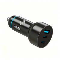 Schnelles Laden PD 36W Auto-Ladegerät Multi-Port Tragbares Schnellladegerät USB-A 2*Typ-C Auto-Ladegerät für Mobiltelefon Tablet