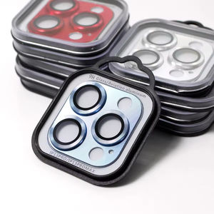 Cubierta de teléfono móvil de vidrio templado de grado AAA CD para <span class=keywords><strong>iPhone</strong></span> 15 Promax 14Promax 9D 3D con Protector de lente de cámara de metal completo - Product Image 3