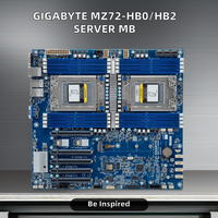 Motherboard Server Gigabyte MZ72-HB0/2 Dual-Way EATX Baru Mendukung CPU AMD EPYC 7003 Memori DDR4 Kapasitas 256GB SATA Terintegrasi