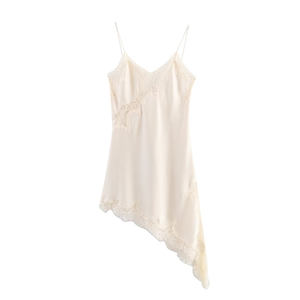 ZATRHMBM Abbigliamento Donna Autunno 2025 Nuovo Vestito Asimmetrico in <span class=keywords><strong>Pizzo</strong></span> alla Moda <span class=keywords><strong>Mini</strong></span> <span class=keywords><strong>Abito</strong></span> Elegante Sexy Retrò con Spalline da Donna - Product Image 3