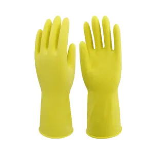 ถุงมือยางสำหรับทำความสะอาดในครัวเรือนถุงมือล้างจาน