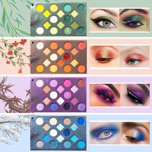 Matte Shimmer Glitter Dance Makeup High Pigmented <span class=keywords><strong>Pop</strong></span> Cosmetic Palette de fards à paupières rotatifs de 64 couleurs - Product Image 5