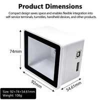 Escáner de Código QR Integrado LONVILL, Ultra Bajo Consumo 140mA, CMOS 640x480, USB HID POS TTL RS232 RS485, Módulo Escáner de Códigos de Barras 1D 2D