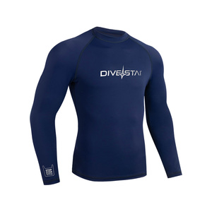 Maglia <span class=keywords><strong>Rash</strong></span> Guard Personalizzata DIVESTAR UPF 50+ Protezione Solare UV SPF Manica Lunga Asciugatura Rapida per Escursionismo, Surf, Immersione e Nuoto - Product Image 1