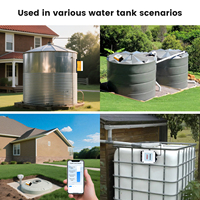 Contrôleur de niveau d'eau submersible Moray ME202R 2.4G WiFi + 433MHz avec affichage de la température LED, application Tuya Smartlife et alarme à distance