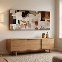 Vente en gros, dropshipping, peinture à l'huile Art Déco faite à la main sur toile de coton 450 GSM, cadre, tailles et motifs personnalisés, usage domestique et commercial