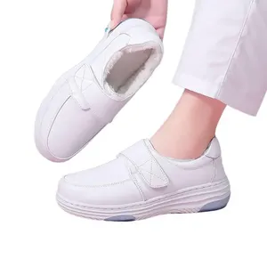 Winter <strong>Nurse</strong> <strong>Shoes</strong> <strong>for</strong> <strong>Women</strong>, Fleece-Lined Breathable, Comfortable, Odor-Resistant, Non-Slip PU, Height-Increasing - Product Image 2