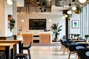 Diseño Moderno de Cafetería Industrial, Solución Completa Llave en Mano, Kiosco de Café Personalizado y Muebles de Exhibición para Minoristas, Barra Modular, Solución Integral para Tiendas - Product Image 4