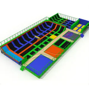 موضوع كبير ، حديقة الترامبولين الموضة رخيصة وظيفية ، حديقة الترامبولين للبيع