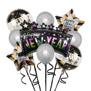 Décoration de fête nouvel an <span class=keywords><strong>2023</strong></span>, ensemble de ballons en aluminium de 18 pouces pour la décoration du joyeux nouvel an - Product Image 2