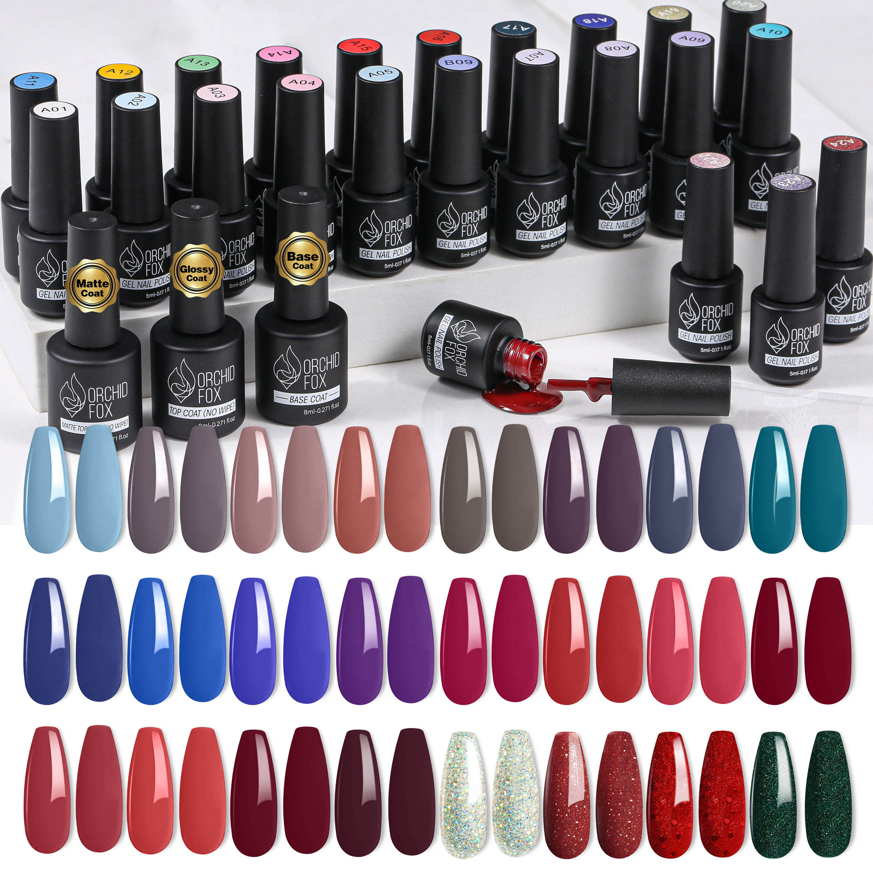 Ensemble de nail art 24+3 4