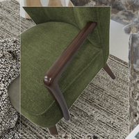 Canapé moderne de luxe en velours moelleux pour salon chaise de détente rembourrée en bois massif