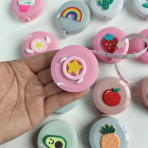 ตลับเมตรการ์ตูนน่ารักขนาดเล็ก 3 เมตร แบบยืดหดอัตโนมัติ สำหรับงาน DIY เครื่องประดับและอุปกรณ์เสริม - Product Image 4