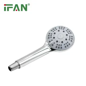 IFAN無料サンプルハンドヘルドバスルームシャワーミキサーヘッドプラスチッククロームシャワースプレーヘッド高圧バスシャワーヘッド