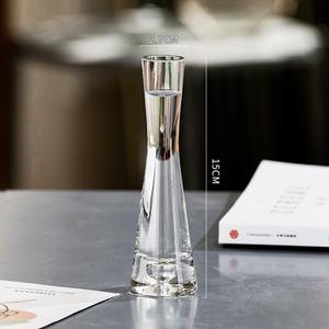 आधुनिक nordic ग्लास बड <span class=keywords><strong>vases</strong></span> घर सजावट के लिए सुरुचिपूर्ण एकल स्टेम स्पष्ट लंबा स्किनी बड फूल <span class=keywords><strong>vases</strong></span> - Product Image 4