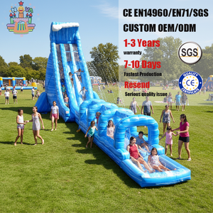 ノヴァ NVWS-055 デュアルレーン タイダルウェーブ ブルークラッシュ 業務用インフレータブル ウォータースライド 業務用PVC ウォータースライド レンタルパーティー - Product Image 4