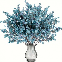 Buket Bunga Wintersweet Buatan 5 Cabang, Gaya Gypsophila, Bunga Pengantin, Dekorasi Rumah