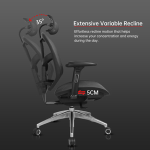 Le plus populaire en Roumanie Chaise de bureau ergonomique en maille avec siège coulissant Scaun De Birou Chaise de direction Chaise d'ordinateur Ergohuman - Product Image 5