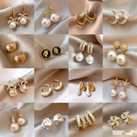 Bouquets perle luxe léger haut de gamme polyvalent unique femme, boucles pendantes mode fournisseur en gros