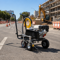 Machine de marquage routier à essence, pulvérisateur de peinture à froid, traceur de lignes pour projets de marquage de parkings et de chaussées