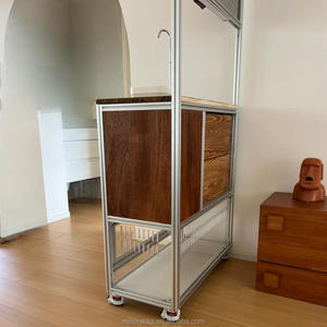 Custom Pet Cage And Shelf Sets Multi Functional Designs For Pet Storage Animal Toy Rack Hamster Cage House Pet Store Use