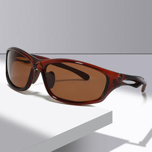 Lunettes de soleil pour sports de plein air, monture noire, polarisées, protection UV400, pour le cyclisme, la pêche, la conduite, type 3, lentille TAC P513 - Product Image 4