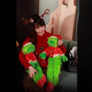 Paar Edition Offizielle <span class=keywords><strong>Grinch</strong></span> Plüsch puppen-Anpassbares Weihnachts duo, Großhandel für Wiederverkäufer - Product Image 5