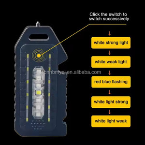 SOS còi EDC <span class=keywords><strong>Mini</strong></span> Đèn pin chiến thuật Loại C USB có thể sạc lại an toàn không thấm nước búa <span class=keywords><strong>LED</strong></span> PC mở chai Keychain AA - Product Image 5