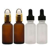 Großhandel 5ml Essenz-Tropfflasche Bernsteinfarbene Euro-Glasflaschen für Gesichtscreme mit Pipette auf Lager
