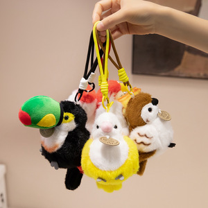 Bracelet à clipser avec pendentif d'épaule en peluche personnalisé : Pigeon, Perroquet, Animal à <span class=keywords><strong>bec</strong></span> géant, Vente en gros, Jouets pour bébés 12 cm - Product Image 3