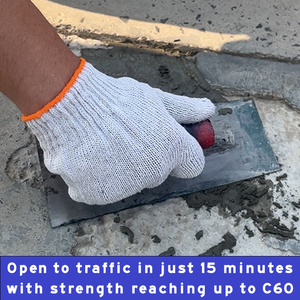 Mortero <span class=keywords><strong>de</strong></span> <span class=keywords><strong>Cemento</strong></span> <span class=keywords><strong>de</strong></span> Curado Rápido para Reparación <span class=keywords><strong>de</strong></span> Carreteras Viejas Dañadas, Techos, Pisos y Pavimentos <span class=keywords><strong>de</strong></span> Concreto - Product Image 4