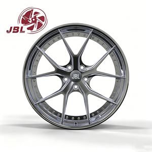 Nuevas llantas <span class=keywords><strong>JBL</strong></span> de aleación de aluminio forjado de dos piezas de 18-26 pulgadas, pulidas en plata, cóncavas profundas, con borde ancho y 5 radios, 5x112/114.3/<span class=keywords><strong>120</strong></span> - Product Image 1