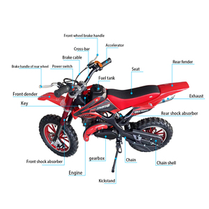 Motocicleta Todoterreno de Gasolina para Niños, Mini Motocross de Alto Rendimiento, 49cc, en Stock - Product Image 6