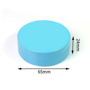 Kotak kaleng kustom Multi guna, wadah logam bulat wadah timah kosmetik dengan tutup sekrup untuk cokelat Spic Salve Candy - Product Image 2