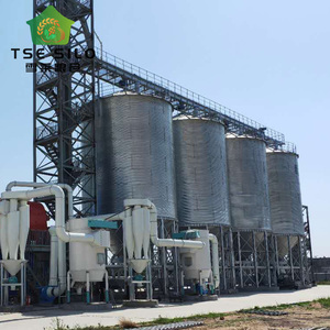 Silos de stockage de céréales en acier galvanisé à grande capacité 500T-1000T, base en trémie, certification ISO CE, respectueux de l'environnement, énergie - Product Image 4