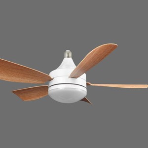 Lámpara de <span class=keywords><strong>ventilador</strong></span> de tornillo LED de <span class=keywords><strong>diseño</strong></span> moderno E27 con control remoto, lámpara de bombilla de <span class=keywords><strong>ventilador</strong></span> de techo pequeña 433, lámpara de bombilla de <span class=keywords><strong>ventilador</strong></span> grande de 520mm - Product Image 3