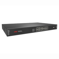 Toptan Yönetilmeyen PoE Switch 18 Gigabit Portlu 30W QoS özellikli Yüksek Yoğunluklu Dağıtım için